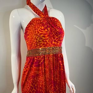 Laundry… Size 10 Leopard Cocktail Mini Dress Bright & Colorful.. New W/ tags